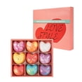 thumbnail image 2 of Ohmyroo 9-Piece Heart Shaped Bath Bomb Gift Set with Natural Essential Oils for Relaxation, 2 of 5