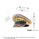thumbnail image 5 of Gorra de béisbol plana de poliéster con lentejuelas y diamantes de imitación para adultos, 5 of 5