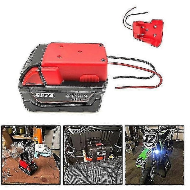 Battery Adapter For Milwaukee M18 Xc 18v To Dock Power 2 Wirings Output Diy