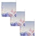 thumbnail image 7 of Pastel Pink Purple Flowers Baby Muslin Washcloths Soft Absorbent Face Towel, Spring Floral Butterflies Burp Cloths Cotton Bath Wipes 5 PCS Infant Wash Cloth for Newborn Boys Girls 12"x12", 7 of 7