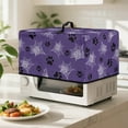 thumbnail image 2 of TSOVTHRID Dog Paw Cobweb Violet Print Microwave Oven Cover Fall Small Appliance Dust Cover Protective Toaster Oven Protector for Kitchen Countertop Halloween Decor, 20.9"W x 15.7"D x 12.4"H, L, 2 of 7