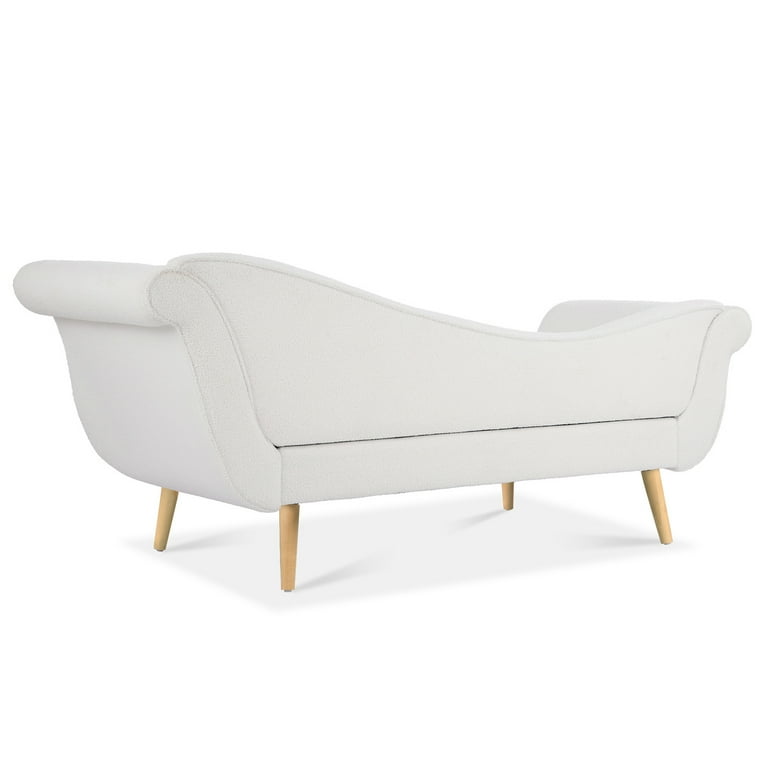 Small white chaise deals lounge