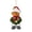 Green, variant on Christmas Character Hanging Ornament, Fabric Heart Pendant for Xmas Tree Holiday Decor
