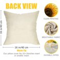 thumbnail image 2 of Fall Sunflower Pumpkin Decorative Throw Pillow Cover 16x16 Set of 4, Autumn Flower Quote Farmhouse Porch Patio Outdoor Pillowcase, Harvest Seasonal Vintage Sofa Couch Cushion Case Home Decor, 2 of 6