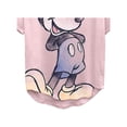 thumbnail image 5 of Disney Women's Mickey Mouse Shirt, Graphic Cartoon Curved Hem T-shirt Blush – 3XL, 5 of 5