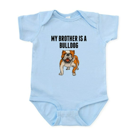 CafePress - My Brother Is A Bulldog Body Suit - Baby Light Bodysuit, Size Newborn - 24 Months
