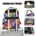 thumbnail image 3 of FORMRS Mini Backpack Purse for Women Travel Daypack Casual Shoulder Bag, Colorful Leaves, 3 of 7