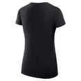 thumbnail image 3 of Women's G-III 4Her by Carl Banks Black Phoenix Suns Super-Slim Fit Lightweight Large City Logo V-Neck T-Shirt, 3 of 3