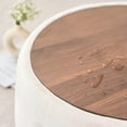 thumbnail image 4 of Barara King Round Storage Ottoman with Wood Tray Top, 4-in-1 Nesting Velvet Footstool and Coffee Table, Beige (22.75x22.75x15 Inch), 4 of 8