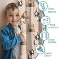 thumbnail image 3 of Blackout Kids Curtains,French Bulldog Dog Childrens Insulated Curtains Set Of 2,Bedroom Essentials,Toddler Room Decor 42x54in(106x137cm), 3 of 4
