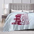 thumbnail image 4 of Loyola University New Orleans Logo Fleece Blanket, Very Soft Microfiber Flannel Blanket for Couch Warm and Cozy for All Seasons, 4 of 6