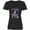 AB-Black, variant on Inktastic If the Hat Fits Halloween Witch Hat and Bats Women's V-Neck T-Shirt