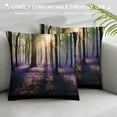 thumbnail image 3 of Pratyus Flowers Trees Sunlight Pillow Cushion Covers for Sofa Couch Bedroom Car Home Decor 1PC 18x18in, 3 of 5