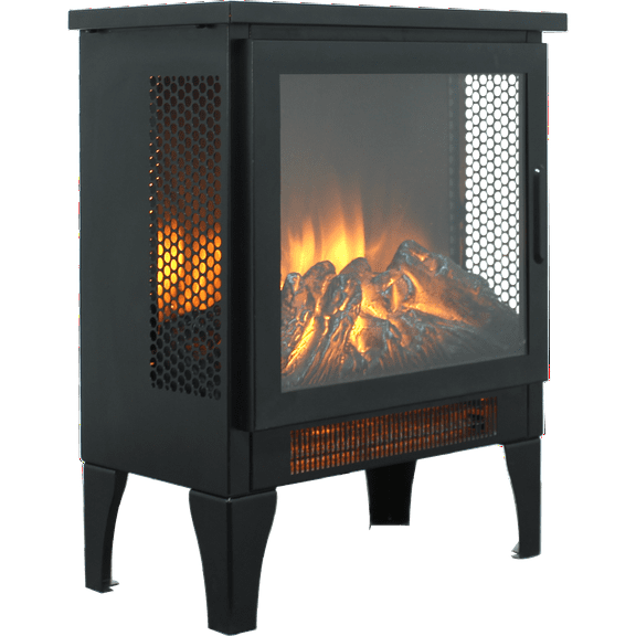 Miekor Furniture 17 inch Freestanding Electric Fireplace Stove heater with 3D Flame effect 18597