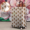 thumbnail image 4 of White Bigfoot and Footprint Pattern Luggage Cover Fashion Suitcase Cover Baggage Covers Fit 25-28 Inch Luggage (Go Travel), 4 of 5