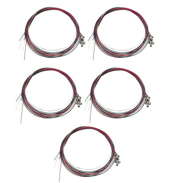 30X Conjunto de Color Iris Colorido de Cuerda para Guitarra Acustica
