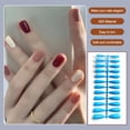 thumbnail image 5 of Minnieouse Uñas postizas largas, cortas, de mano, multicolor, manicura de uñas, accesorios de belleza DIY, cubierta completa, puntas de arte Juegos de manicura Azul, 5 of 5