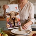thumbnail image 5 of DefiDgd 2pcs 24x16inch Highland Cattle Kitchen Towels,Absorbent Dish Towels,Farmhouse Hand Towel for Kitchen Bathroom Decor Housewarming Gift(H), 5 of 6