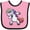 Pink and Black, variant on Inktastic Dabbing Unicorn Boys or Girls Baby Bib