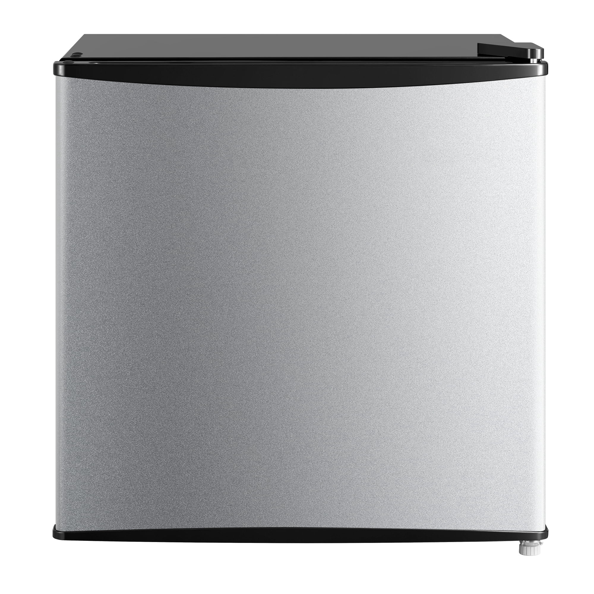 Open Box Mainstays 1.7 Cu. ft. Single Door Mini Refrigerator, Stainless Steel Look