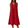 thumbnail image 3 of Sentmoon Robe Nuisette Robe Soleil Été 2026 Manches Courtes Coupe Régulière Grande Taille Robe de Printemps pour Adolescentes Été et Vacances P-3TG, 3 of 9