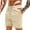 Beige_#63002, variant on Homozy Mens Corduroy Shorts Drawstring Elastic Waist Shorts with Pockets Casual Drawstring Summer Beach Shorts