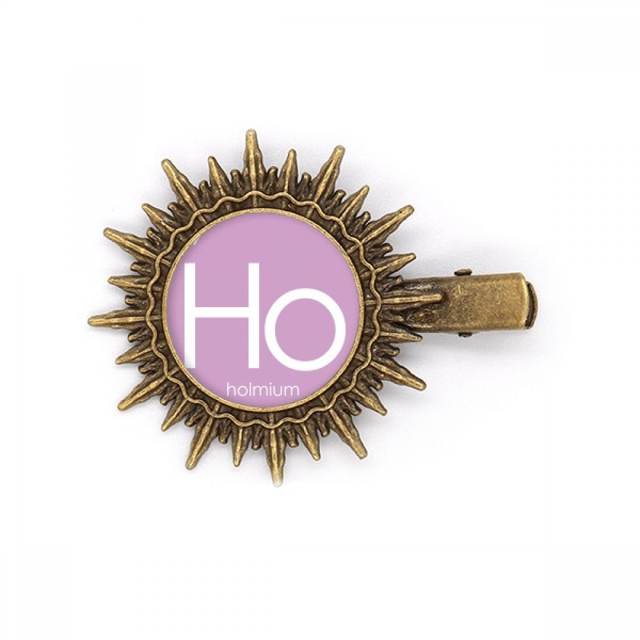 Chestry Elements Period Table Lanthanide Holum Ho Hairpin Sun Headwear Retro Metal Clips Pin