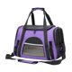 thumbnail image 3 of Bolsa de transporte para mascotas con correa para el hombro y tapete extraíble, portátil, de malla ventilada, para gatos, bolsa de viaje para perros Púrpura, 3 of 10