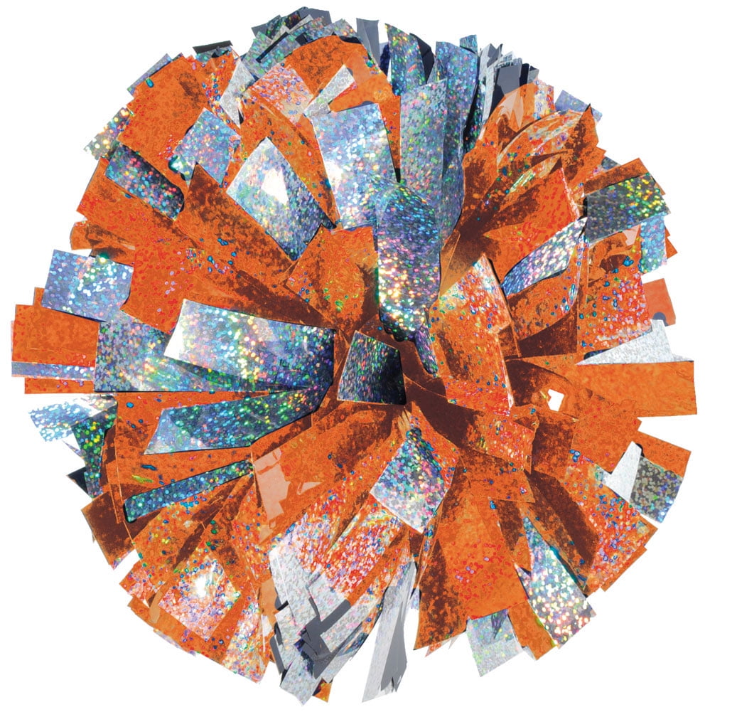 Chasse 2 Color Holographic Mix Cheer Pom Poms Cheerleader Pom With