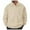 A-Beige20, variant on XIAOCHA Sweatshirt for Men Loose Polo Collar Solid Color Top Soft Casual Classic Office Sweatshirts