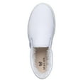thumbnail image 3 of MaCae Unisex Canvas with Fur Slip on Fashion Shoe with Unique Sole Sneakers, White/New York, 5M/7W, 3 of 7