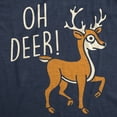 thumbnail image 2 of Womens Funny T Shirts Oh Deer Sarcastic Reindeer Graphic Novelty Christmas Tee For Ladies Womens Graphic Tees, 2 of 9