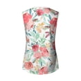 thumbnail image 4 of Camiseta sin mangas de encaje con estampado de mujer Camiseta sin mangas de empalme de cuello redondo Camiseta ligera y cómoda delgada OAVQHLG3B Store lin121212, 4 of 5