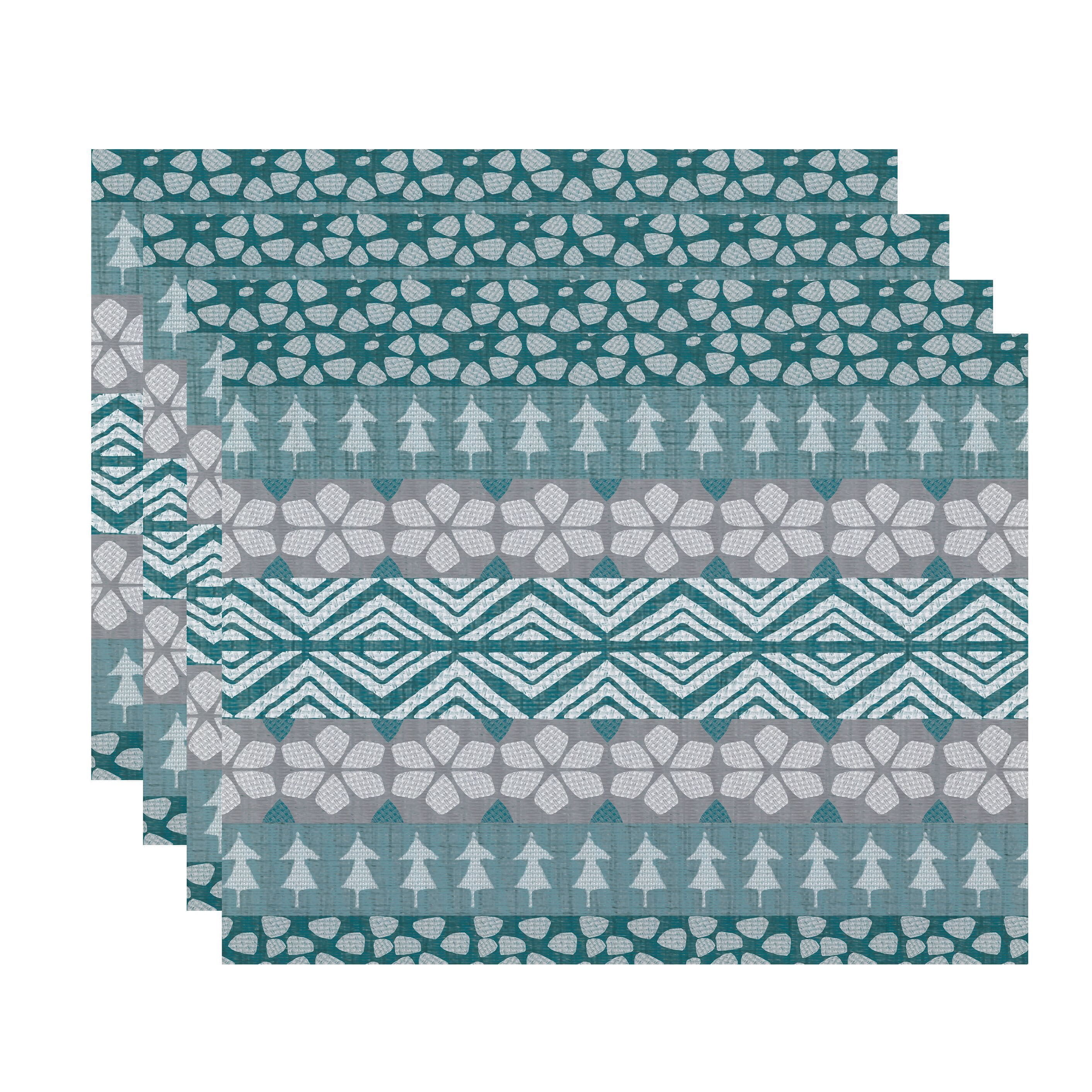 Holiday Essence FairIsle Geometric Print Placemat