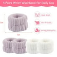 thumbnail image 2 of Se utilizan 4 pares de cinturones de lavado de hidroterapia de muñeca para lavarse la cara, cinturón deportivo absorbente de muñeca para mujer, 2 of 6