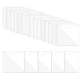 thumbnail image 1 of Unique Bargains 4' x 4' Self Adhesive Index Card Pockets Plastic Label Holder Sticky Pocket Sleeves, Clear 30 Pack, 1 of 6