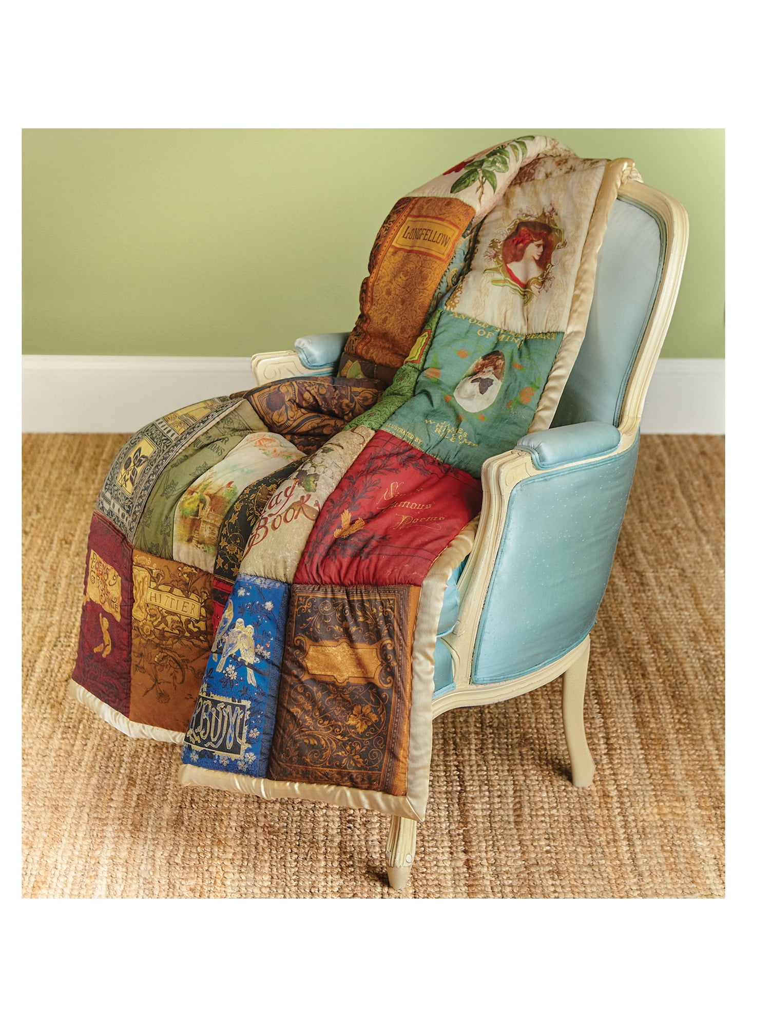 Quilted Book Covers Pattern Victorian Trading Company Victorian Trading Co Cover to Cover Book Throw Blanket Quilted Book Covers Pattern Victorian Trading Company Victorian Trading Co Cover to Cover Book Throw Blanket