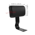 thumbnail image 2 of Raindrops 2Pcs Bike Backrest Plastic Black Safety Support for General Users, 2 of 8