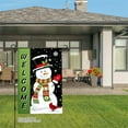 thumbnail image 3 of JOOCAR Welcome Snowman with Cardinal Garden Flag for Winter Christmas Home Outdoor Garden Yard Door Decor 12x18 inch, 3 of 5