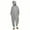 A-Gray, variant on Women's Onesies with Hood Adult Half Zipper Halloween Party Holiday Cosplay Clothes Solid Color Long Sleeve Hooded Jumsuits One-Piece Pajamas A-Green