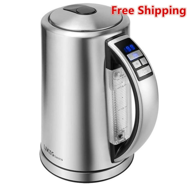 Electric Kettle Temperature Control Kettle, 1.7L Stainless Steel Water Kettle Water Boiler with Auto Shut Off Boil Dry Protection, 1500W