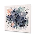 thumbnail image 2 of Designart "Vibrant Paradoxes Blue and Orange II" Abstract Metal Wall Art, 2 of 5