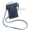 thumbnail image 3 of Moocorvic Small Crossbody Bags for Women Mini Phone Purses with Crossbody Strap and Leather Wallet,Blue, 3 of 9