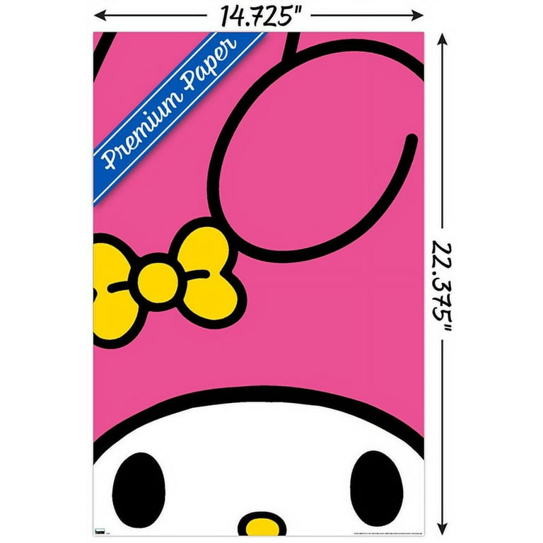 Hello Kitty and Friends - My Melody Close-Up Wall Poster, 14.725