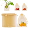 thumbnail image 1 of Uxcell 100 Pack Fruit Protection Bags - 4x6 Inch Fruit Netting Bags with Drawstring Apply to Plants(Golden), 1 of 7