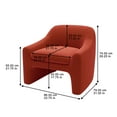 thumbnail image 7 of Better Homes & Gardens Emerson Curvy Accent Chair, Rustic Red Velvet, 7 of 7
