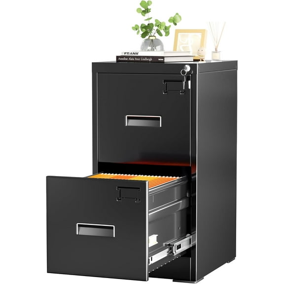 Lateral file cabinet with lock, metal office file cabinet with drawers for home office, lockable file cabinet for legal/letter/A4/F4 size