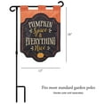 thumbnail image 3 of Magnolia Garden Pumpkin Spice Nice Orange 13 x 18 Polyester Outdoor Hanging Garden Flag, 3 of 3