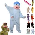 thumbnail image 4 of Adult Silly Onesie Funny Monster Hooded One Piece Loungewear Fleece Pajamas,Funny Halloween Pumpkin Costumes,Big Mouth Monster New Funny Pajamas,Monster Onesie Adult,Wearable Blankets for Women & Men, 4 of 6