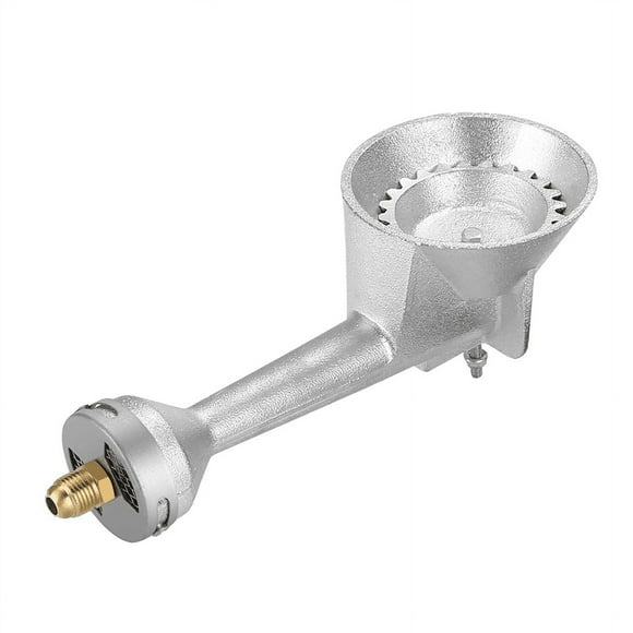 High Pressure Propane Cast-Iron Round Burner Head, Propane Burner Head with Orifice Brass Fitting